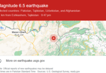 Earthquake today in Pakistan 2023